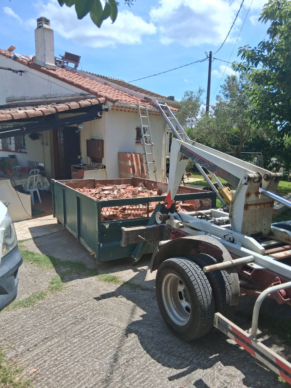 Benne tout venant chantier Saint Tropez - Lacroix | Les Bennes du Var